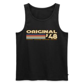 1948 - Männer Premium Bio Tank Top - Schwarz - Vorne - Michal (187cm)