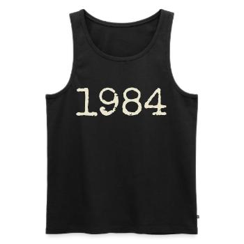 Geburtstagsgeschenk 1984 – Großartig seit 1984 - Männer Premium Bio Tank Top - Schwarz - Vorne - AI Model Male 178 light (178cm)