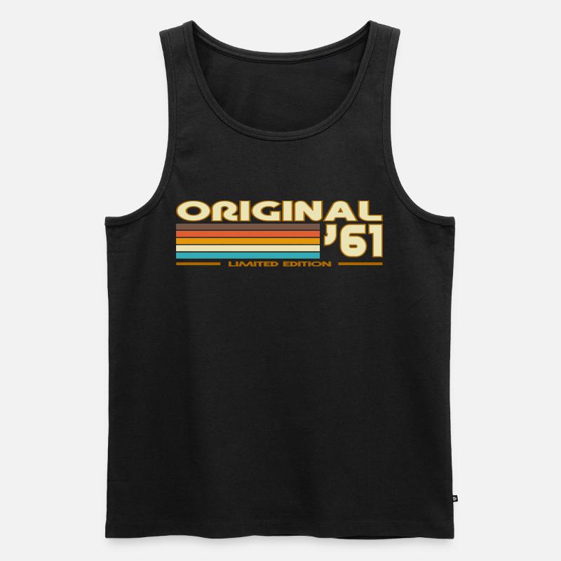 1961 - Männer Premium Bio Tank Top - Schwarz