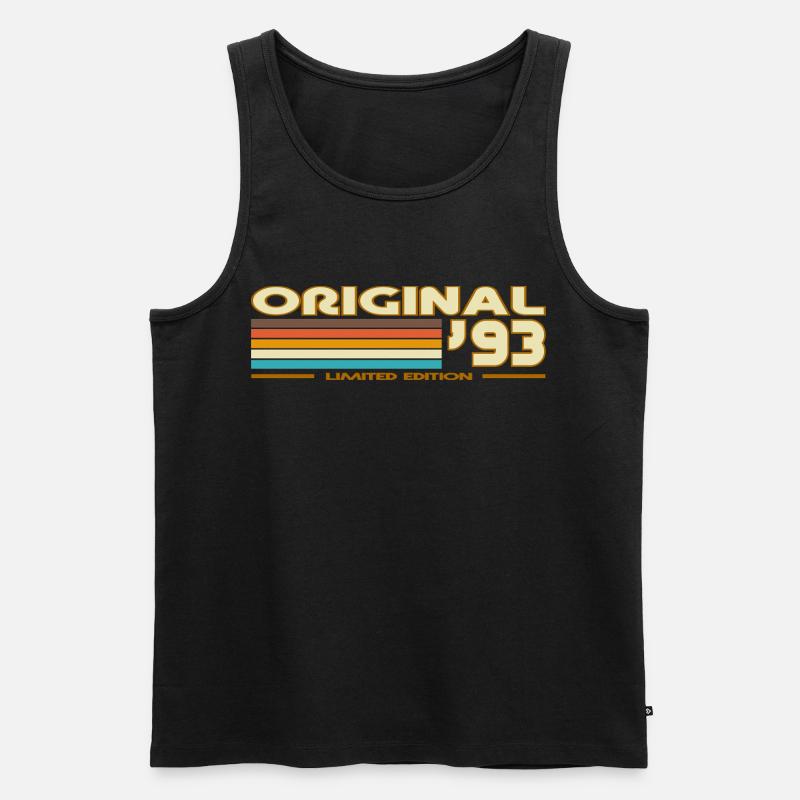 1993 - Männer Premium Bio Tank Top - Schwarz