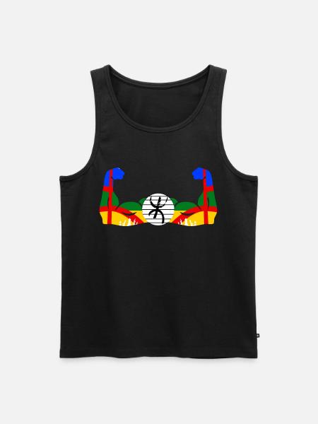Amazigh in Force - Men's Premium Organic Tank Top - black