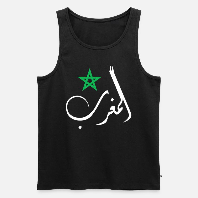 Marokko - Männer Premium Bio Tank Top - Schwarz