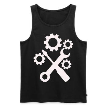 Tool - Screwdriver Screwdriver Hobbyist - Men's Premium Organic Tank Top - black - Front - AI Model Male 178 light (178cm)