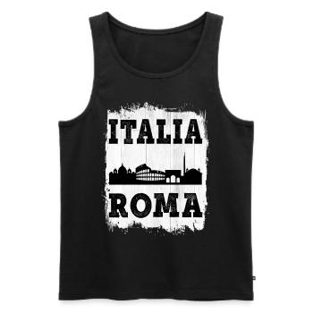 Rome Roma Italy City Skyline Summer Home Love - Men's Premium Organic Tank Top - black - Front - Michal (187cm)