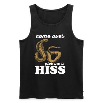 Snake Gift Animal Reptile Cobra Python Boa - Men's Premium Organic Tank Top - black - Front - AI Model Male 178 light (178cm)