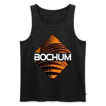 Bochum Deutschland Stadt Skyline Heimat Liebe - Männer Premium Bio Tank Top - Schwarz - Vorne - Michal (187cm)