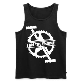 Mountain Bike Mtb Downhill Bike Cyclist Biker - Men's Premium Organic Tank Top - black - Front - Michal (187cm)