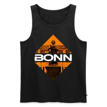 Bonn Deutschland Stadt Skyline Heimat Liebe - Männer Premium Bio Tank Top - Schwarz - Vorne - Michal (187cm)