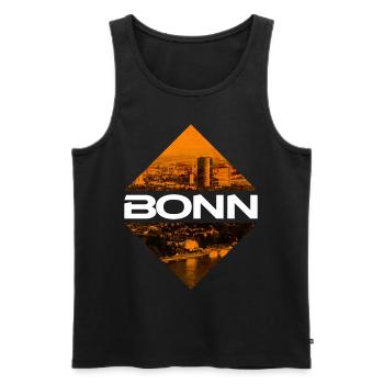 Bonn Deutschland Stadt Skyline Heimat Liebe - Männer Premium Bio Tank Top - Schwarz - Vorne - Michal (187cm)