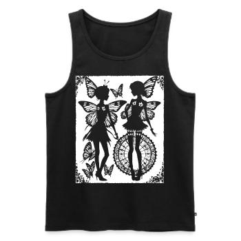 Fairycore Ästhetik Skelett Fee Goth Gothic G - Männer Premium Bio Tank Top - Schwarz - Vorne - AI Model Male 178 light (178cm)