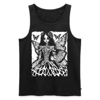 Fairycore Ästhetik Skelett Fee Goth Gothic G - Männer Premium Bio Tank Top - Schwarz - Vorne - AI Model Male 178 light (178cm)
