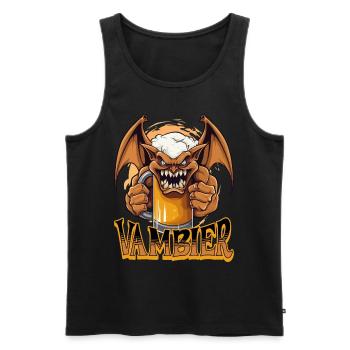 Vambier Vampire Beer Halloween Party Funny Costume - Men's Premium Organic Tank Top - black - Front - Michal (187cm)