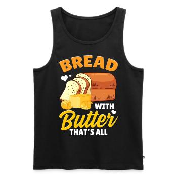 Bread Baking Bread Maker - Men's Premium Organic Tank Top - black - Front - AI Model Male 178 light (178cm)