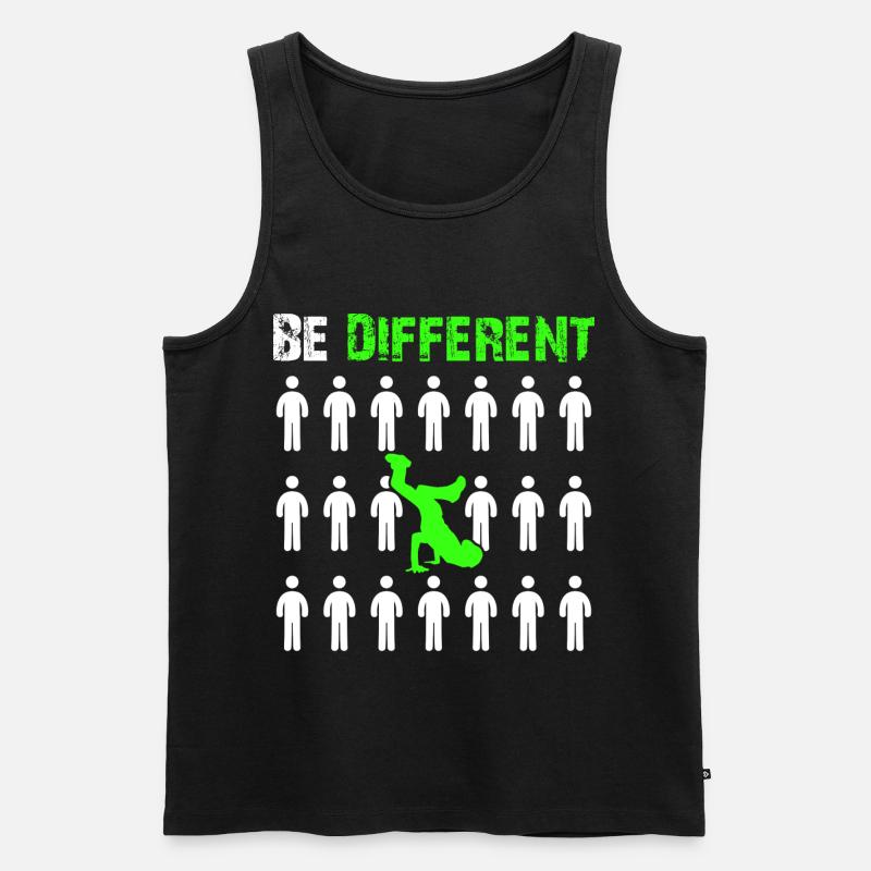 Breakdance - Männer Premium Bio Tank Top - Schwarz