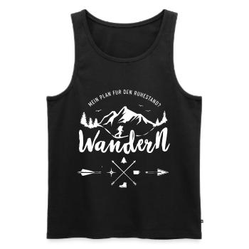 Berg Reisen Geburtstagsgeschenk für Wanderer - Männer Premium Bio Tank Top - Schwarz - Vorne - Michal (187cm)