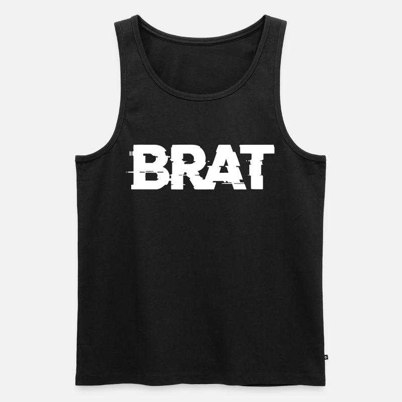 Brat - Männer Premium Bio Tank Top - Schwarz
