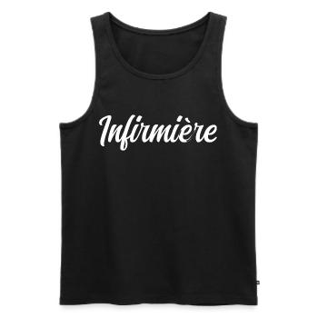 Krankenschwester - Männer Premium Bio Tank Top - Schwarz - Vorne - AI Model Male 178 light (178cm)