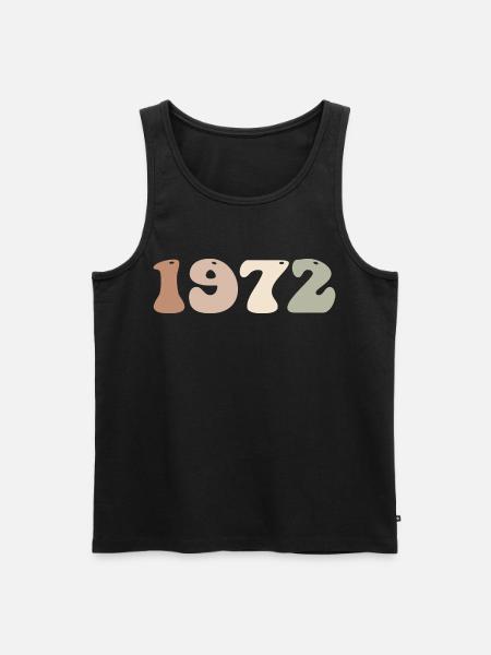 1972 - Men's Premium Organic Tank Top - black