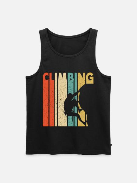Climbing - Men's Premium Organic Tank Top - black