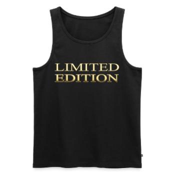 Édition limitée - Débardeur bio Premium Homme - noir - Devant - Michal (187cm)