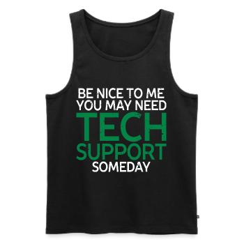 programmierer, evolution, computer, nerd - Männer Premium Bio Tank Top - Schwarz - Vorne - AI Model Male 178 light (178cm)