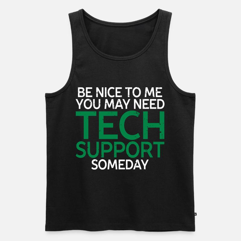programmierer, evolution, computer, nerd - Männer Premium Bio Tank Top - Schwarz
