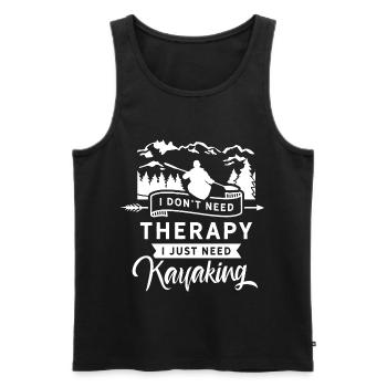 Kayak Kajakfahrer Kayaking Kajak Kajakfahren - Men's Premium Organic Tank Top - black - Front - Michal (187cm)