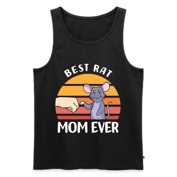 Ratten Haustiere | Ratte Tiere Nagetiere Geschenke - Männer Premium Bio Tank Top - Schwarz - Vorne - AI Model Male 178 light (178cm)