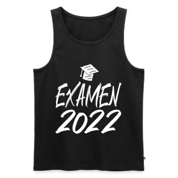 Abschluss Examen 2022 Hut Pinselschrift - Männer Premium Bio Tank Top - Schwarz - Vorne - Michal (187cm)