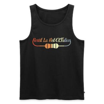 Funny electrician saying - Men's Premium Organic Tank Top - black - Front - Michal (187cm)