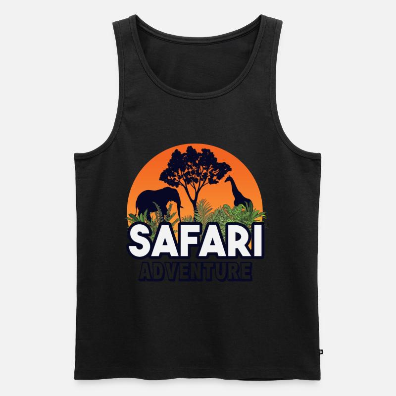 Safari Big five - Männer Premium Bio Tank Top - undefined