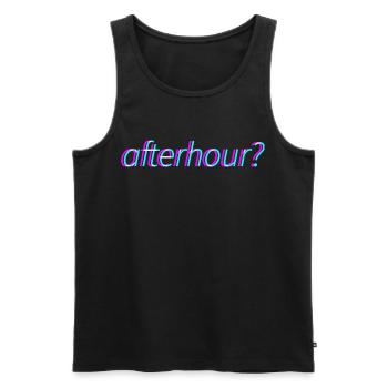Afterhour Techno Rave Festival Electro Music Raver - Débardeur bio Premium Homme - noir - Devant - AI Model Male 178 light (178cm)