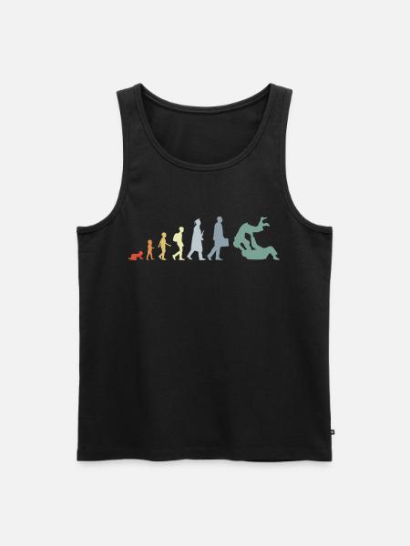 Vintage Judo Evolution - Herre Premium økologisk tanktop - sort