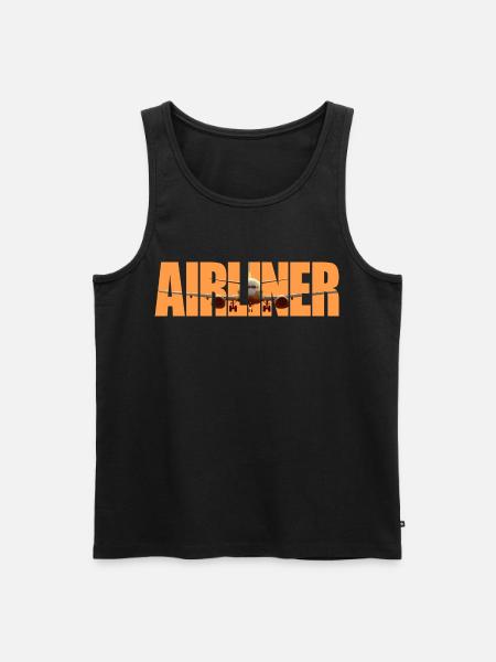 Avion de ligne B 737 - Débardeur bio Premium Homme - noir