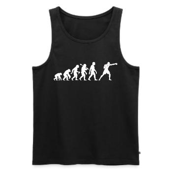 Box Evolution Graphic Boxing Boxing Men Boys - Men's Premium Organic Tank Top - black - Front - Michal (187cm)