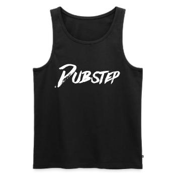 DUBSTEP - Männer Premium Bio Tank Top - Schwarz - Vorne - AI Model Male 178 light (178cm)