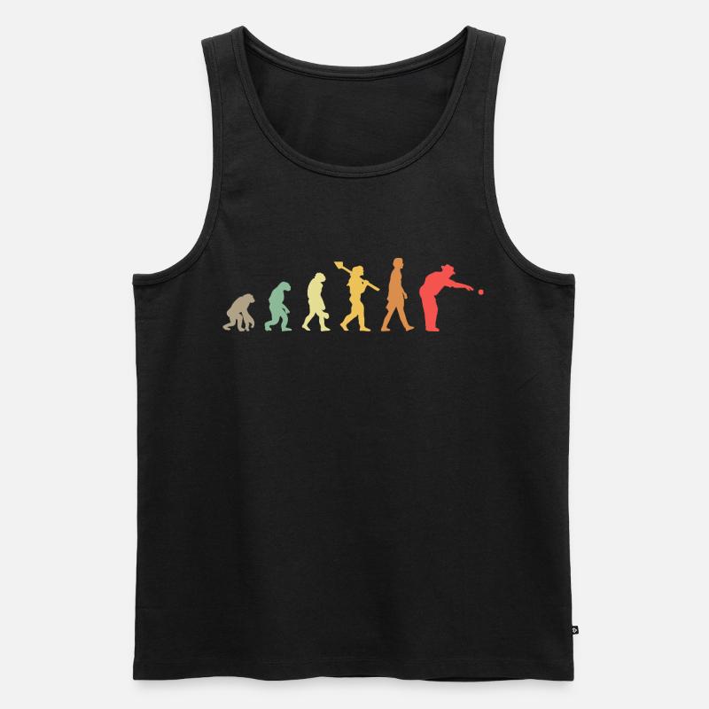 Evolution Boule  - Männer Premium Bio Tank Top - Schwarz