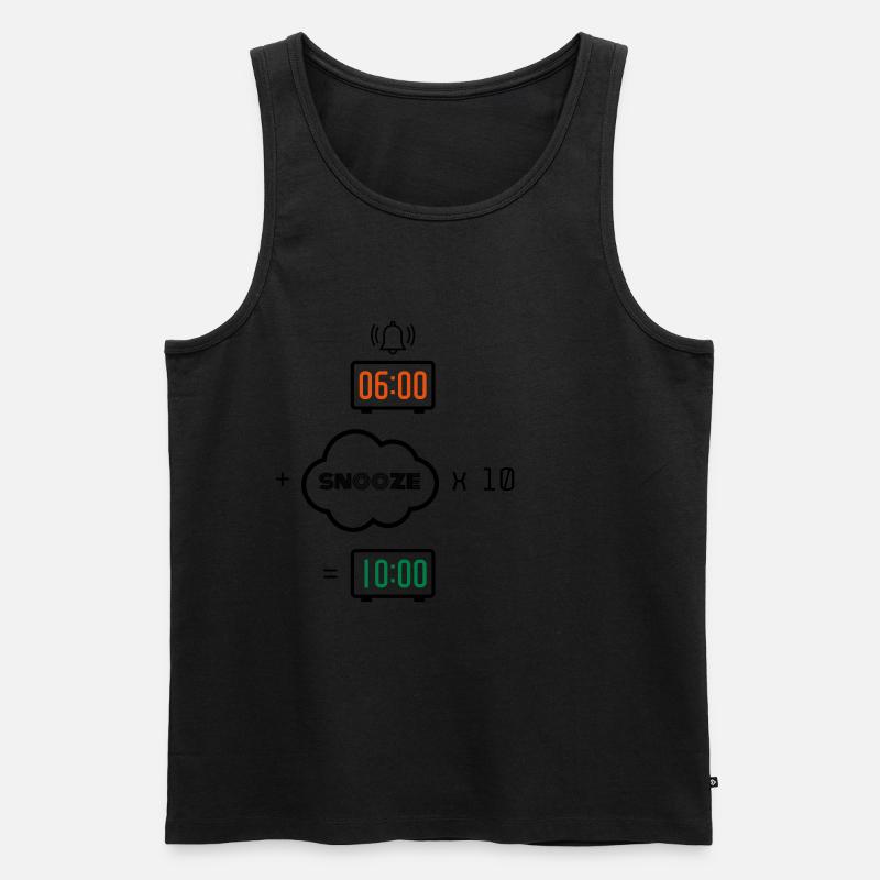 Snooze Formel Wecker - Männer Premium Bio Tank Top - undefined