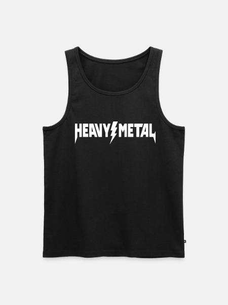 Heavy Metal Logo - Men's Premium Organic Tank Top - black