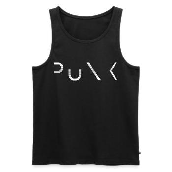 Punk Minimalist Drawing for Concert and Festival - Men's Premium Organic Tank Top - black - Front - Michal (187cm)
