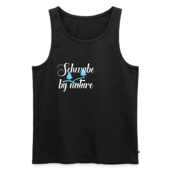 Schwabe by nature - Männer Premium Bio Tank Top - Schwarz - Vorne - Michal (187cm)