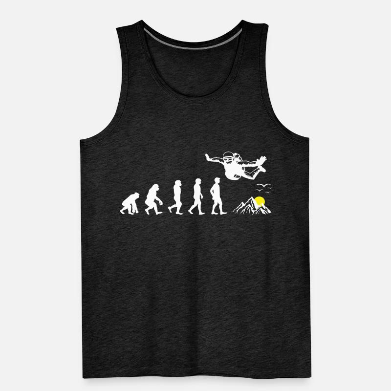 Fallschirmspringen Evolution Männer Premium Bio Tank Top