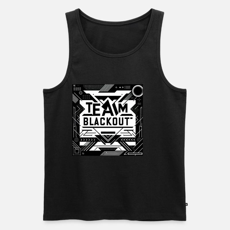 team blackout 4 - Männer Premium Bio Tank Top - Schwarz
