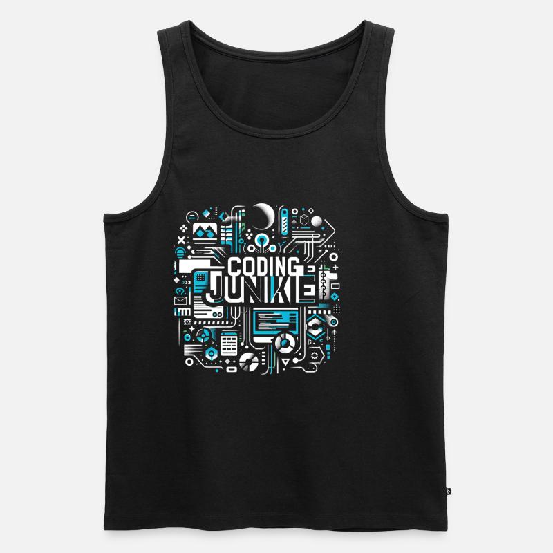 Coding Junkie 16 - Männer Premium Bio Tank Top - Schwarz