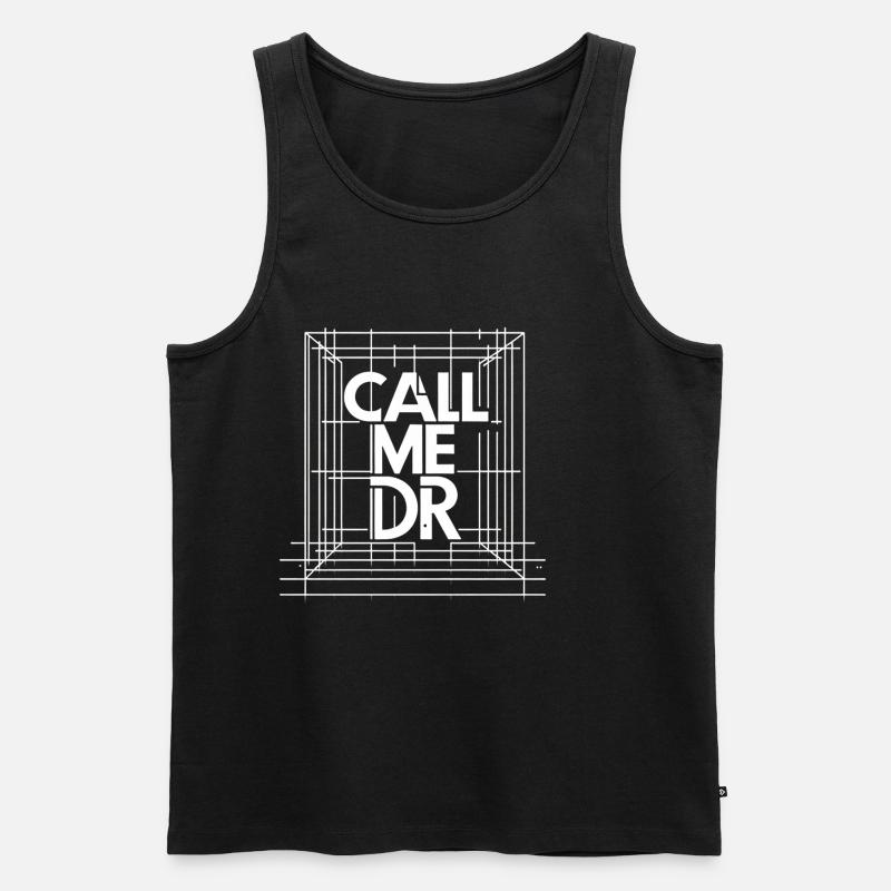 Call Me Dr 39 - Männer Premium Bio Tank Top - Schwarz