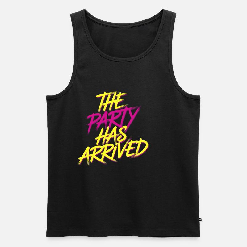The Party Has Arrived 17 - Männer Premium Bio Tank Top - Schwarz