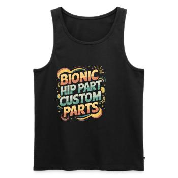 Bionic Hip Part Custom Parts 7 - Männer Premium Bio Tank Top - Schwarz - Vorne - Michal (187cm)