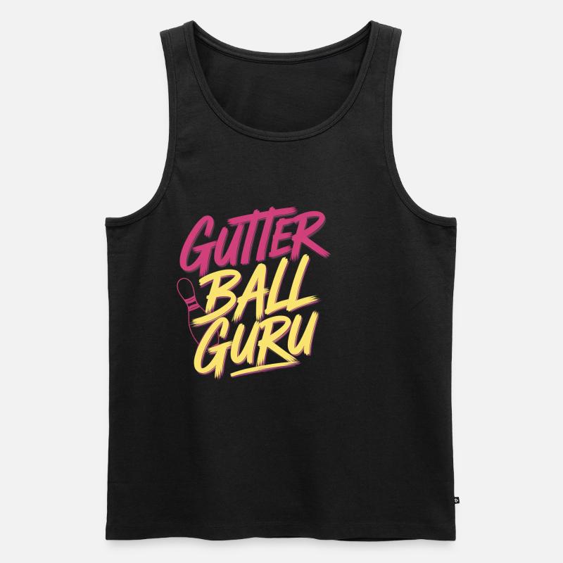Gutter Ball Guru 13 - Männer Premium Bio Tank Top - Schwarz