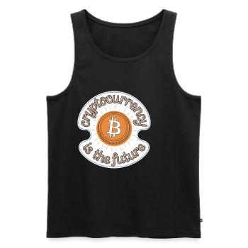 Cryptocurrency Is The Future 13 - Männer Premium Bio Tank Top - Schwarz - Vorne - Michal (187cm)