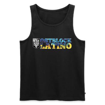 Ostblock Latino Ukrainer Ukraine Geschenk - Männer Premium Bio Tank Top - Schwarz - Vorne - Michal (187cm)